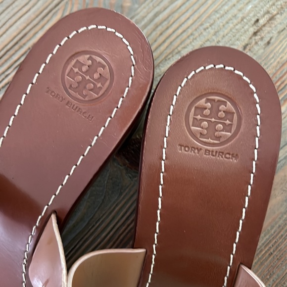 NIB- Tory Burch Sandals Block Heels 10- - Picture 5 of 13